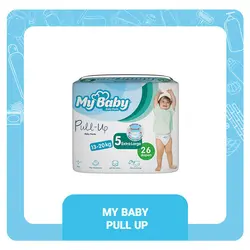 پوشک  مای بیبی مدل پول آپ شورتی اقتصادی 26 عددی سایز 5 | پاک مارکت