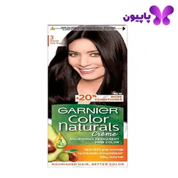 کیت رنگ موی گارنیر شماره 3 قهوه ای تیره