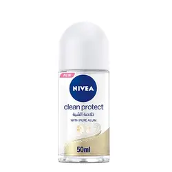 رول ضد تعريق زنانه فاقد الكل 48 ساعته clean protect حاوي زاج سفيد نيوآ 50 ميل