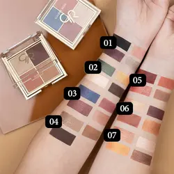 پالت سايه 4 رنگ كواترو گلدن رز