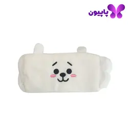 هدبند و چشم بند حوله ای سفید مدل آرجی