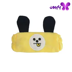 هدبند و چشم بند حوله ای زرد مدل چیمی