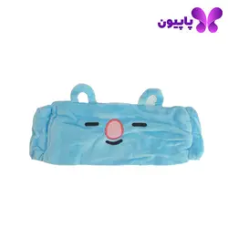 هدبند و چشم بند حوله ای آبی مدل کویا