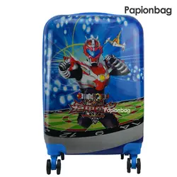 چمدان کودک طرح ربات کد16 سایز 20 اینچ (بزرگ)