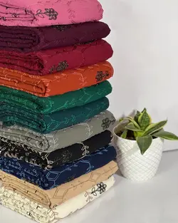 پارچه ابروبادی خامه‌دوزی
