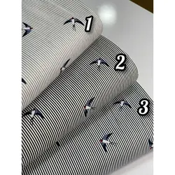 پوپلین کتان پنبه طرح پرستو