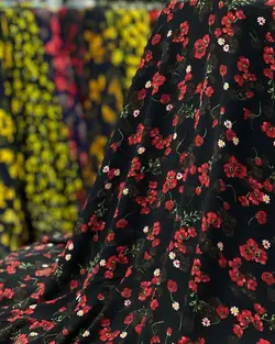 کرپ حریر گلدار