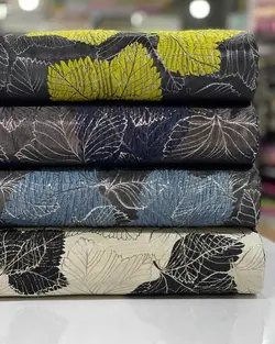 پارچه ژاکارد ترک برگ