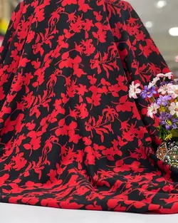 کرپ حریر گلدار