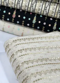 لینن هندی‌ پولک‌دوزی