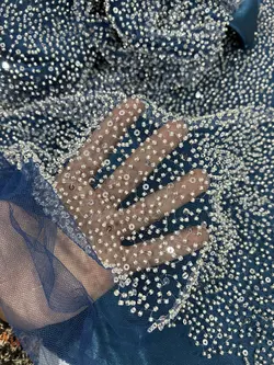 تور‌ منجوق دوزی سورمه‌ای