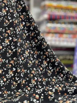 پارچه نخی گلدار .