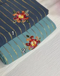 ابروبادی طلاکوب گلدوزی جدید