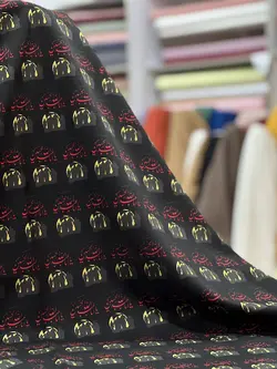 کرپ مازراتی مشکی محرمی