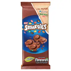 شکلات تخته ای شیری با اسمارتیز نستله Nestle