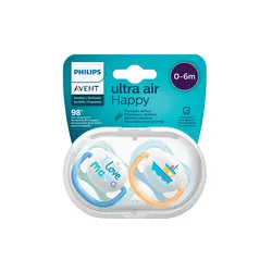 پستانک سیلیکونی نوزاد دوتایی 0-6 ماه فیلیپس اونت  Philips avent