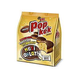 مینی پاپ کیک با مغز موزی 10 عددی اتی Eti Pop kek