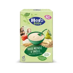 غذای کمکی هشت غله و میوه با شیر هروبیبی 200 گرمی Hero Baby