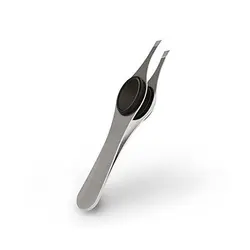 موچین ابرو مدل ماساژ انگشت سر کج Salontech