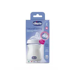 شیشه شیر چیکو مدل نچرال 250 میلی لیتر Chicco Natural Feeling
