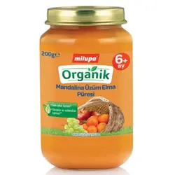 پوره ارگانیک میوه نارنگی، سیب و انگور میلوپا Milupa