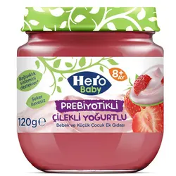 پوره ماست و توت فرنگی پروبیوتیک هرو بیبی Hero Baby