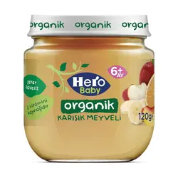 پوره ارگانیک مخلوط میوه هروبیبی Hero Baby