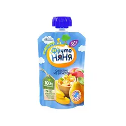 پوره سالاد میوه فروتونیانیا با طعم های ( موز،گلابی،هلو) Frutonyanya