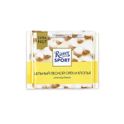 شکلات سفید فندوقی ریتر اسپرت Ritter Sport