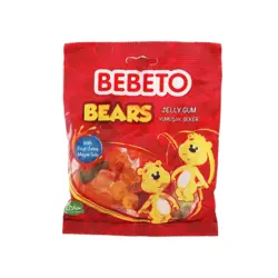 پاستیل ژله ای ببتو مدل خرسی 120 گرمی Bebeto Bears
