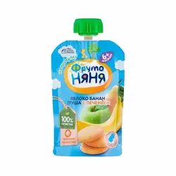 پوره میوه فروتونیانیا سیب، گلابی، موز و بسکویت Frutonyanya