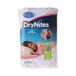 پوشک شورتی دخترانه درای نایت 4 تا 7 سال 10 عددی DryNites