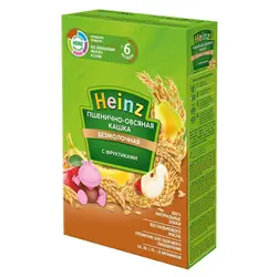 سرلاک گندم و بلغور جو دوسر با میوه(سیب, موز, گلابی) بدون شیر هاینز Heinz
