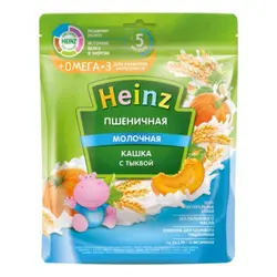 سرلاک گندم با شیر و کدو تنبل امگا 3 هاینز Heinz
