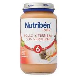 سوپ پوره شده با مرغ و گوشت گوساله با سبزیجات نوتریبن Nutriben