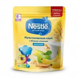 سرلاک غلات موز سیب و ذرت با شیر نستله Nestle