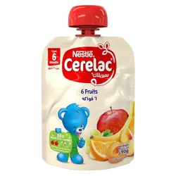 پوره ساندیسی شش میوه نستله Nestle Cerelac