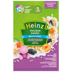 سرلاک فرنی برنج و زرد آلو و آلو با شیر هاینز Heinz