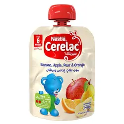 پوره ساندیسی موز و سیب و گلابی و پرتقال نستله Nestle Cerelac