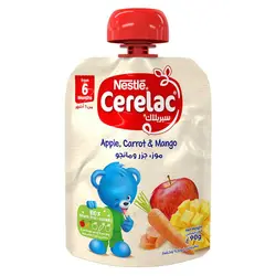 پوره ساندیسی سیب و هویج و انبه نستله Nestle Cerelac