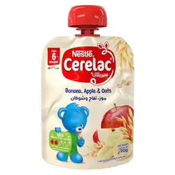 پوره ساندیسی موز و سیب و جو نستله Nestle Cerelac