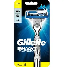تیغ اصلاح 3 لبه ژیلت Gillette Mach Turbo