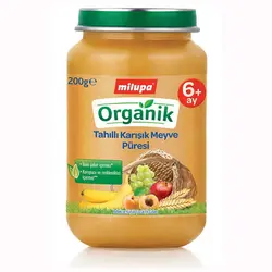 پوره ارگانیک غلات با مخلوط میوه میلوپا Milupa