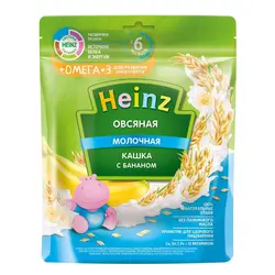 سرلاک(غذای کمکی)شیر بلغور جو دوسر و موز  امگا 3 هاینز HEINZ