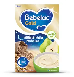 سرلاک غلات و گلابی با شیر مخصوص شب گلد ببلاک Bebelac Gold