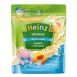 سرلاک(غذای کمکی ) بلغور جو دوسر با شیر و هلو هاینز HEINZ