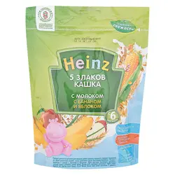 سرلاک (غذای کمکی )  پنج غله با شیر، موز و سیب  هاینز HEINZ