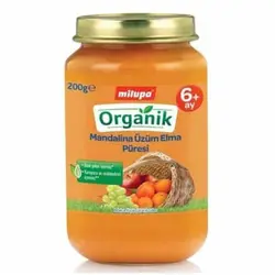 پوره ارگانیک مخلوط میوه میلوپا milupa (نارنگی, سیب ,موز )