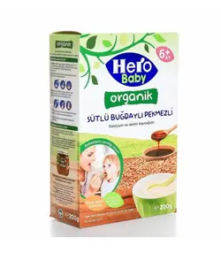 سرلاک ارگانیک شیر گندم و شیره انگور ارگانیک هرو بیبی Hero Baby