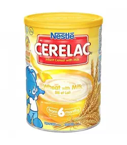 غذای کمکی گندم به همراه شیر سرلاک نستله (nestle)